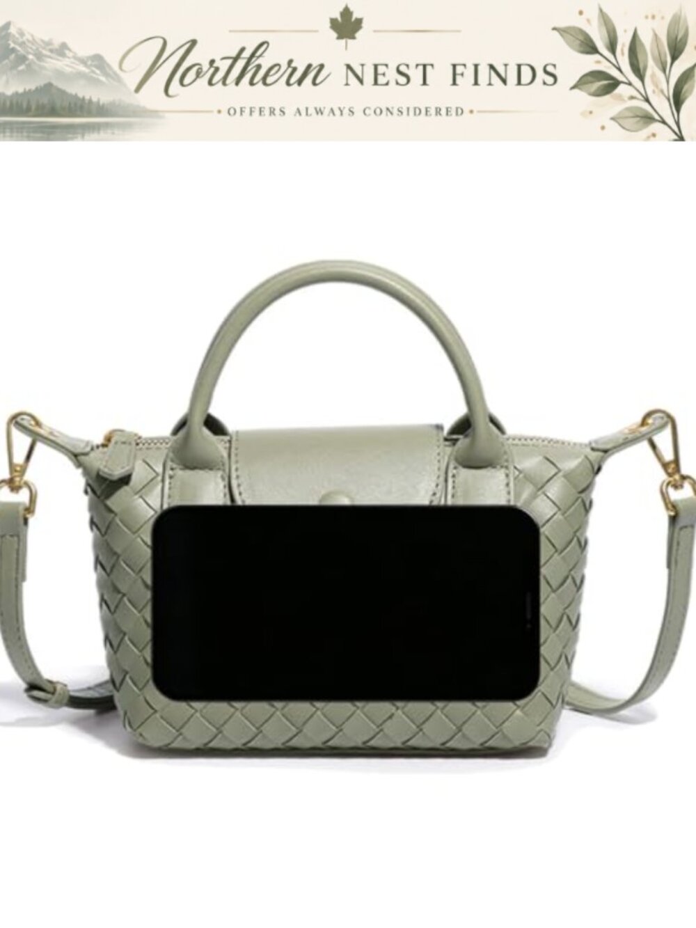 Luxury Leather Crossbody Bag Fashion Clutch Handbag Top Handle Zipper Satchel